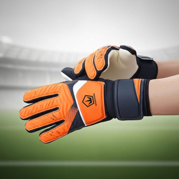 Charcoal Football Gloves