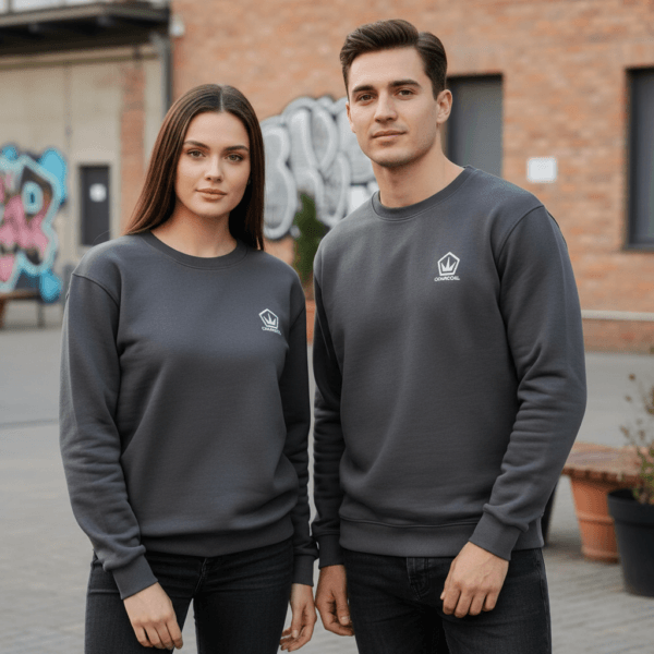 Charcoal Unisex Blouse