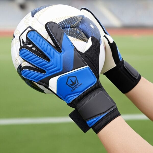 Charcoal Football Gloves