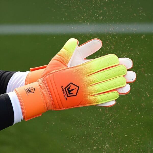 Charcoal Football Gloves