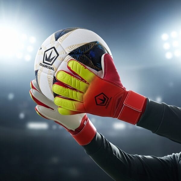 Charcoal Football Gloves