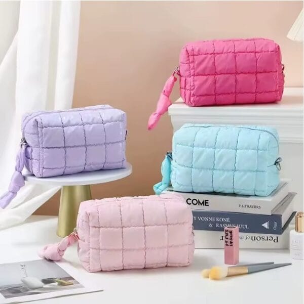 Charcoal cosmetic bag