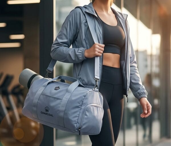 Charcoal travel bag